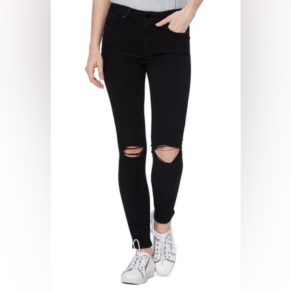 PAIGE Ripped Skinny Jeans